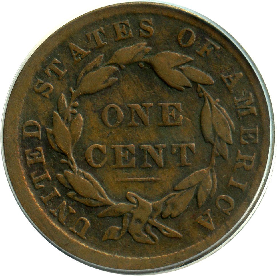 image for: 1839/6 1c PCGS VG-10 BN