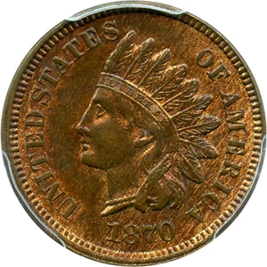image for: 1870 1c PCGS/CAC MS64 RB