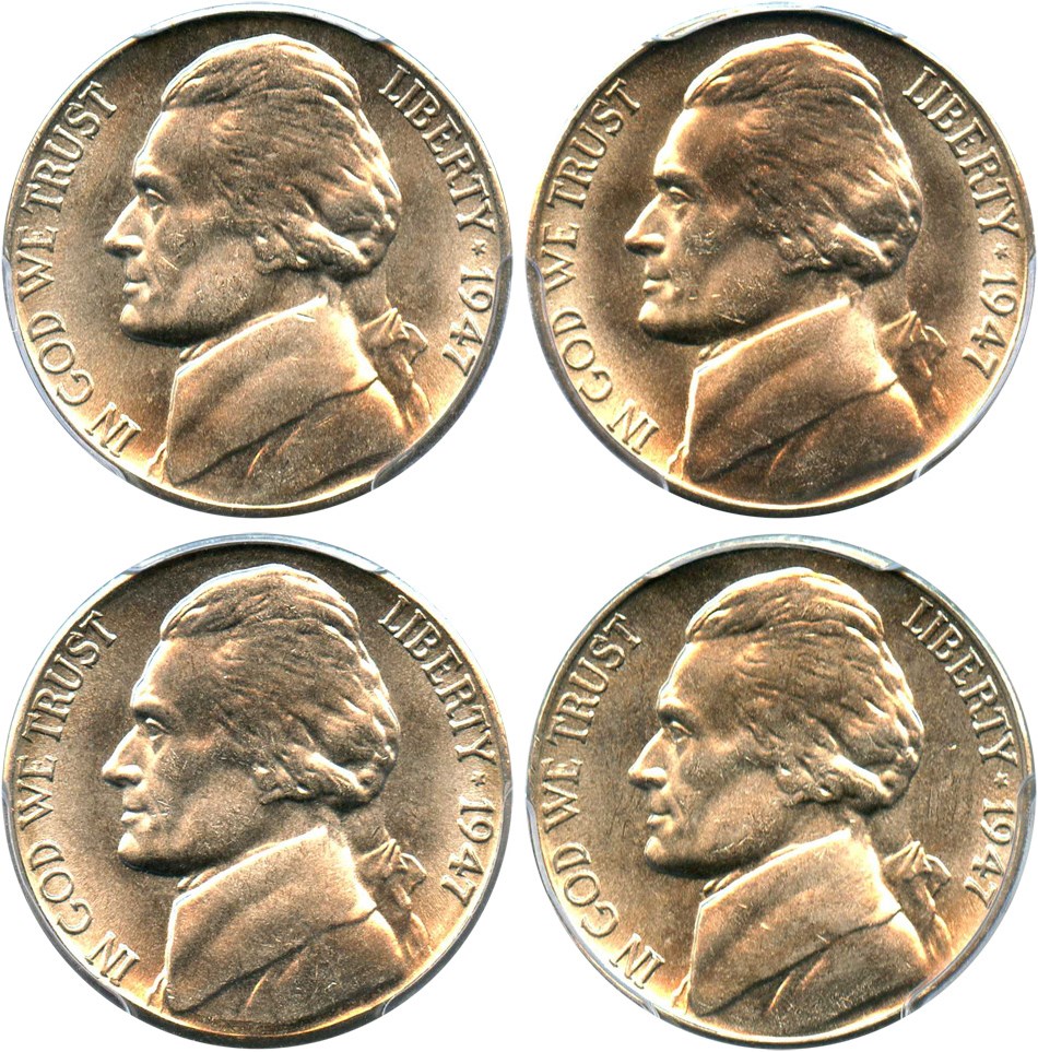 image for: Investor Lot of 1947-S 5c: All PCGS MS65 (4 Coins)