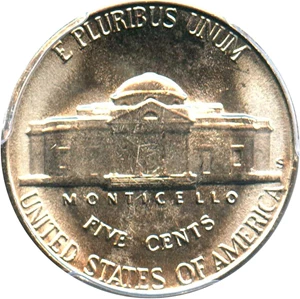 image for: 1949-S 5c PCGS MS66