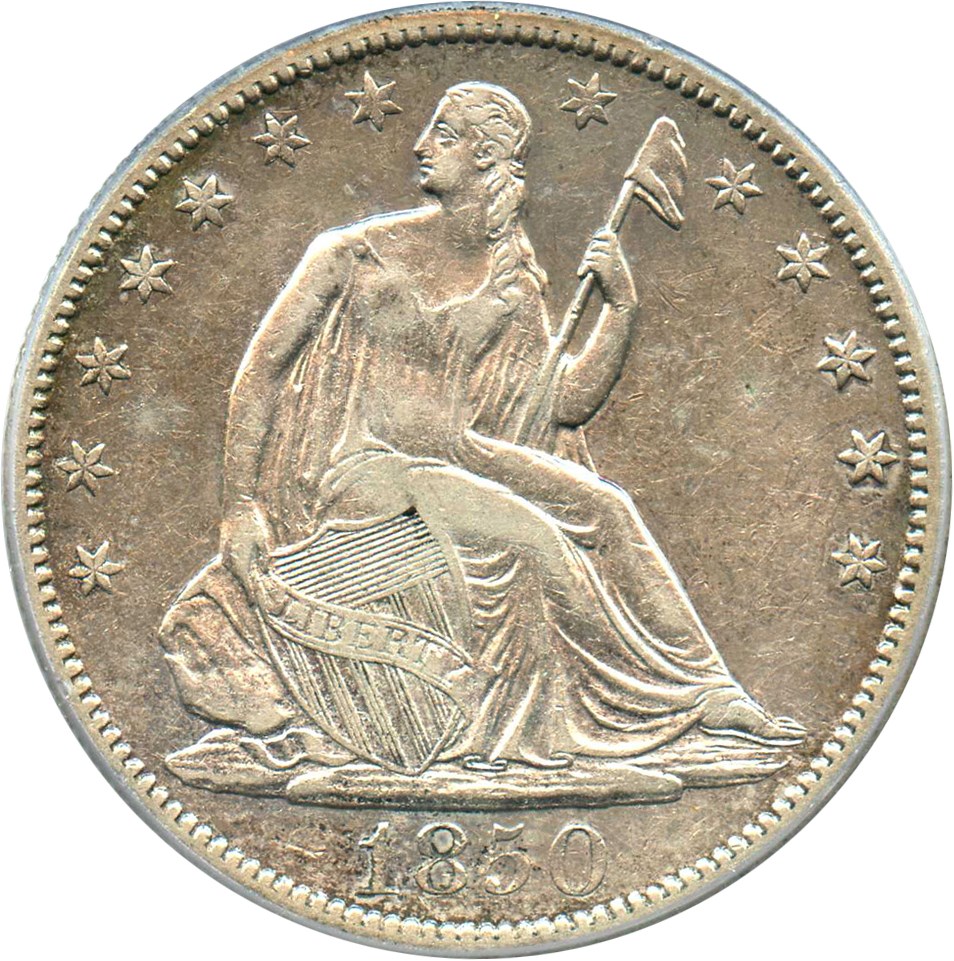 image for: 1850-O 50c PCGS VF35