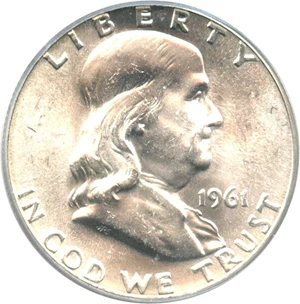 image for: 1961 50c PCGS MS64 FBL