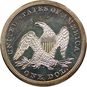 image for: 1859 $1 PCGS Proof 62 - DLRC Discount!