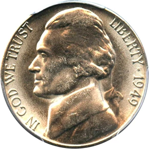 image for: 1949-S 5c PCGS MS66