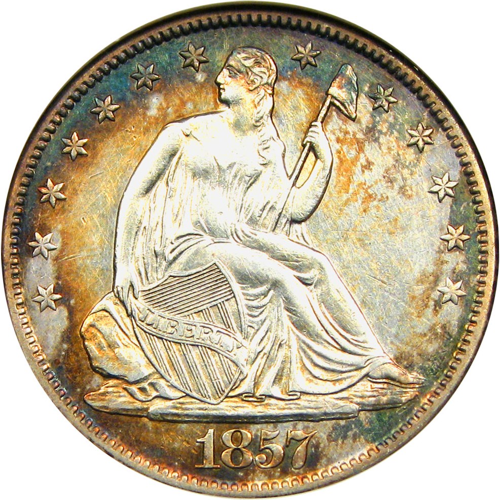 image for: 1857-O 50c ANACS AU53 Details (Cleaned)
