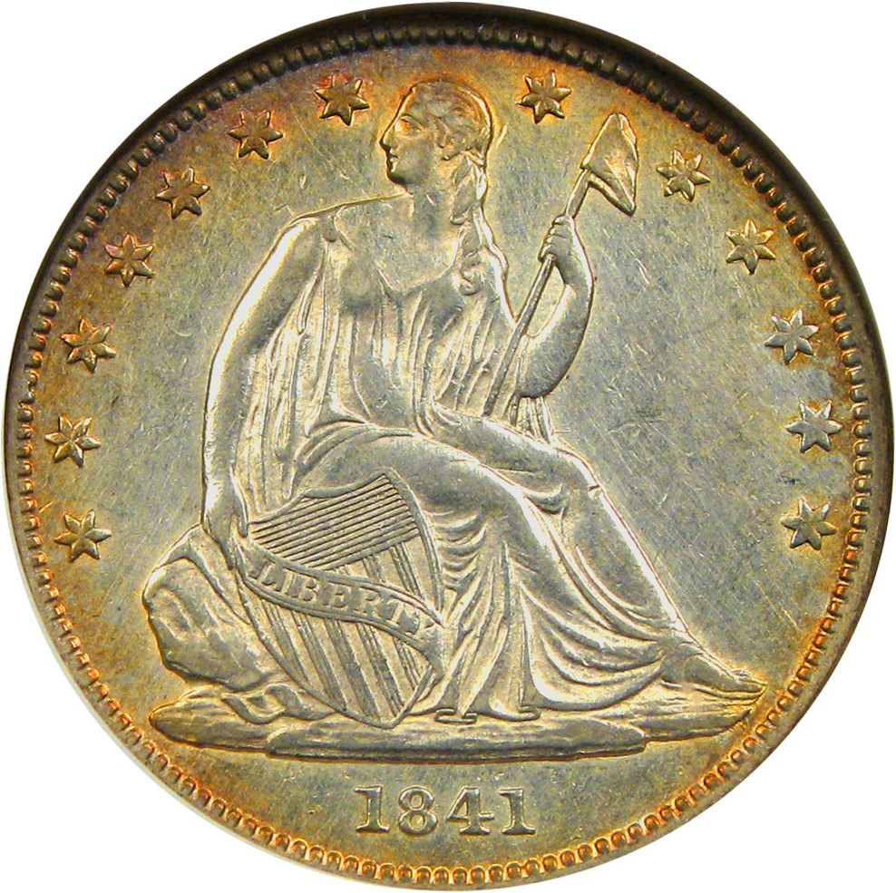 image for: 1841-O 50c ANACS AU50 Details (Cleaned)