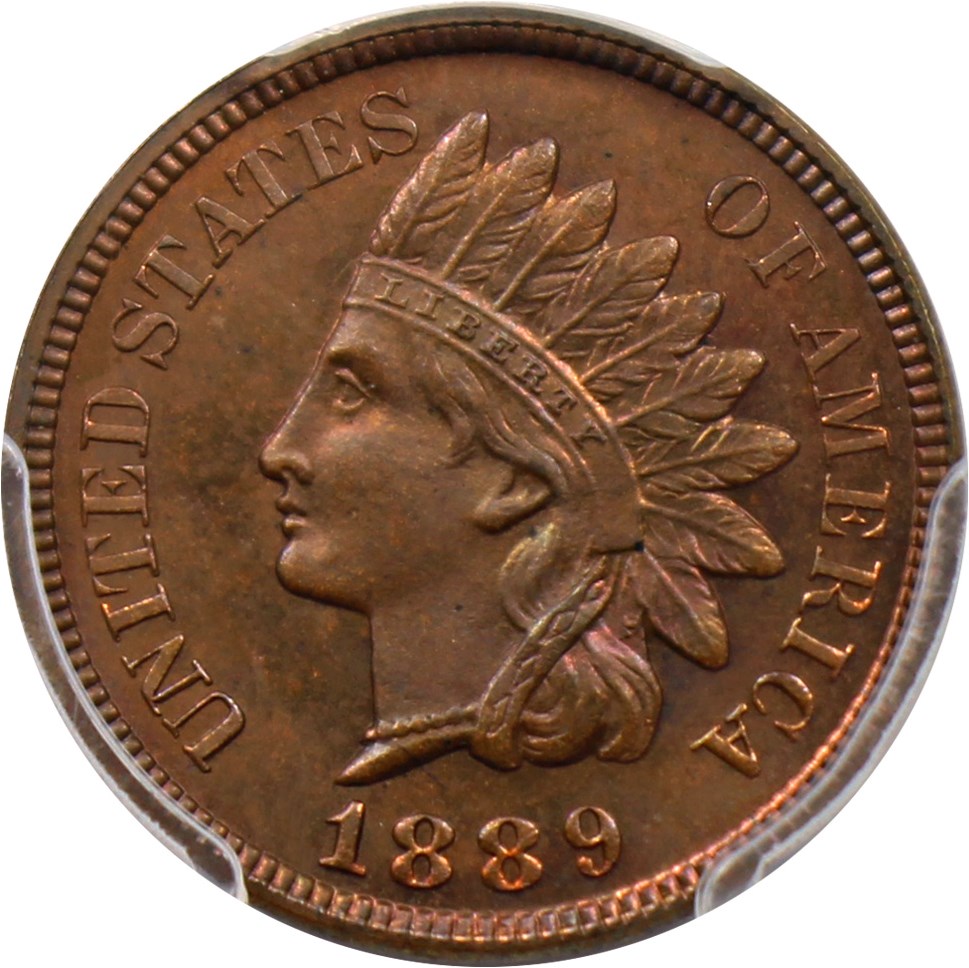 image for: 1889 1c PCGS/CAC Proof 64 RB - No Reserve!