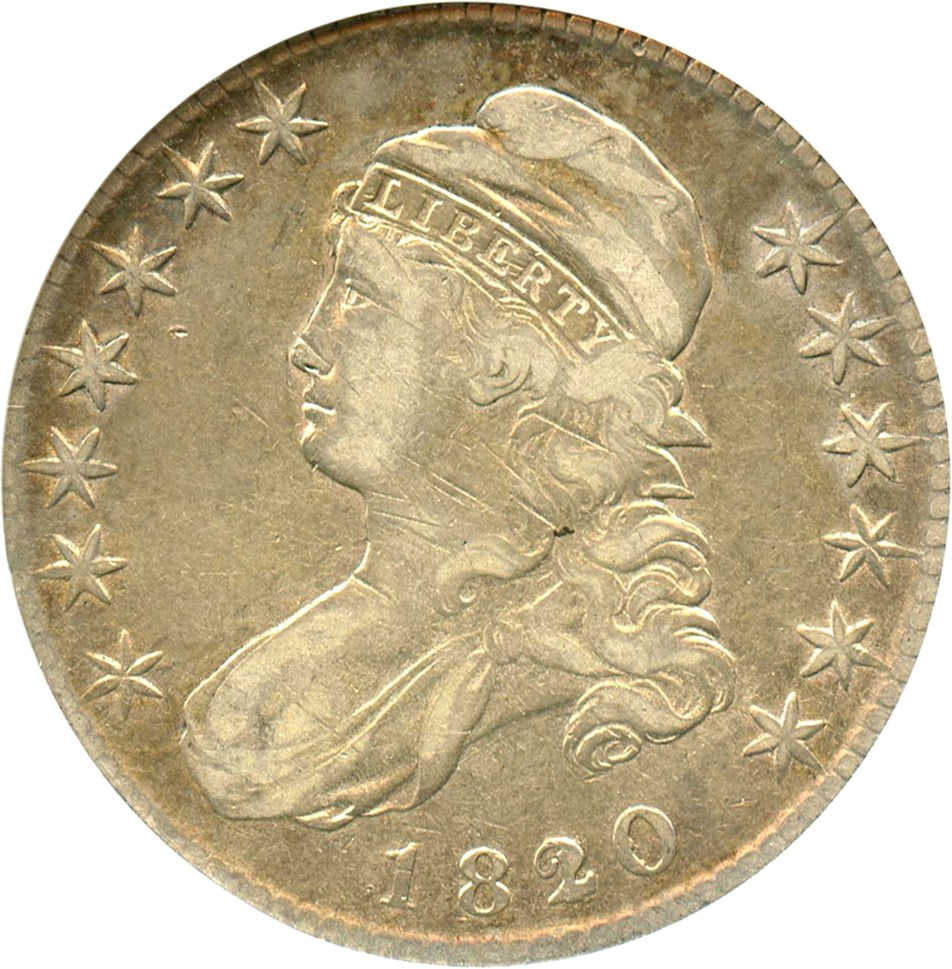 image for: 1820/19 50c ANACS Fine Details (O-101, Scratched-Cleaned)