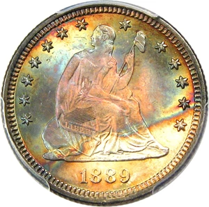 image for: 1889 25c PCGS/CAC MS67+ - No Reserve!