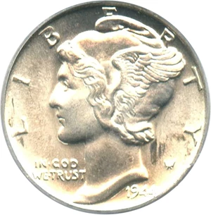 image for: 1944 10c PCGS/CAC MS66 FB (OGH)