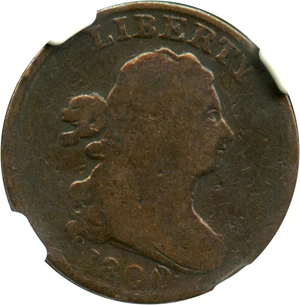 image for: 1800 1/2c NGC Good-06 BN