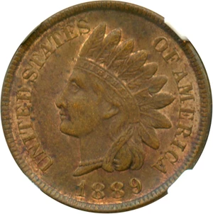 image for: 1889 1c NGC MS63 RB