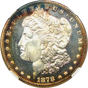image for: 1878-S $1 NGC MS64 DMPL