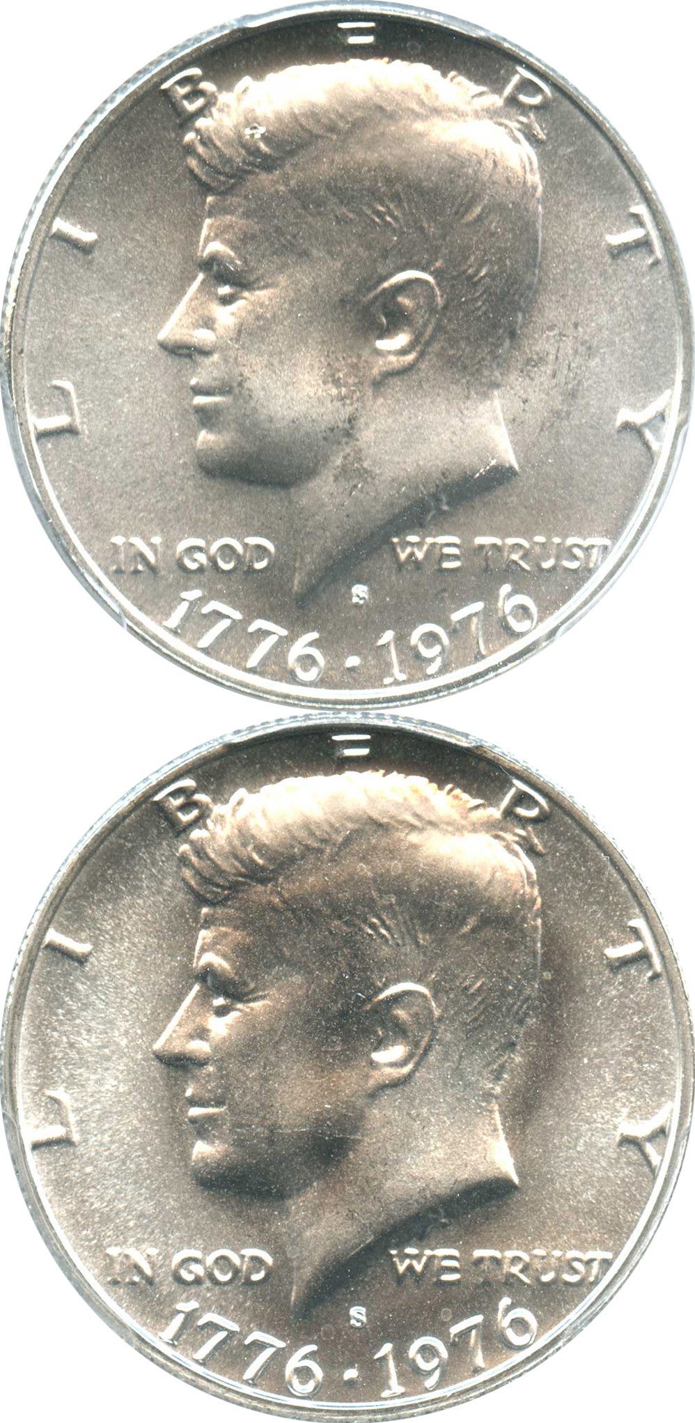 image for: Investor Lot of (2) 1976-S 50c: Both PCGS MS66 (Silver, 2 Coins Total) - No Reserve!