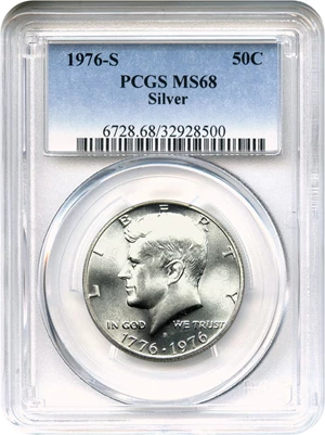 image for: 1976-S 50c PCGS MS68 (Silver)