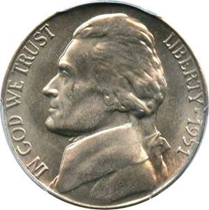 image for: 1951-S 5c PCGS MS66