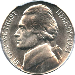 image for: 1951-S 5c PCGS MS66