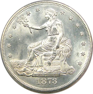 image for: 1873 Trade$ PCGS MS64