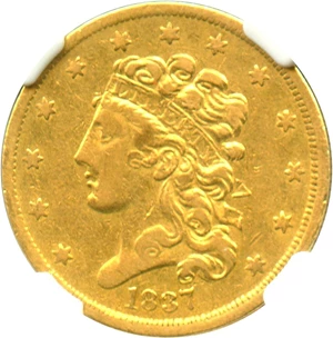 image for: 1837 $5 NGC VF35