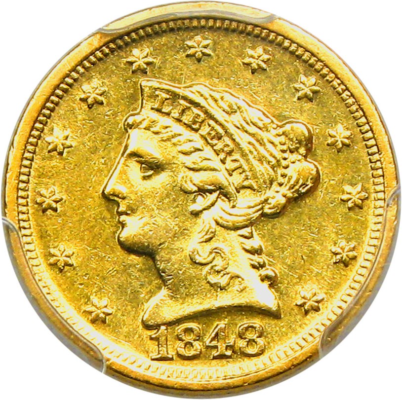 image for: 1848-D $2 1/2 PCGS AU55