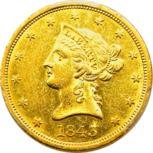image for: 1843-O $10 PCGS AU55