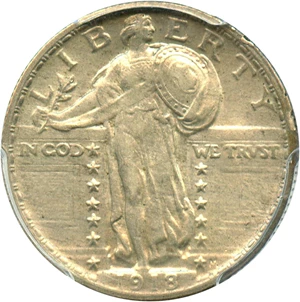 image for: 1918 25c PCGS AU55