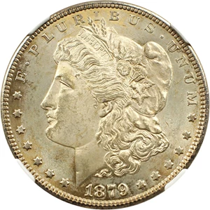 image for: 1879-S $1 NGC MS65 (Reverse of 1878)