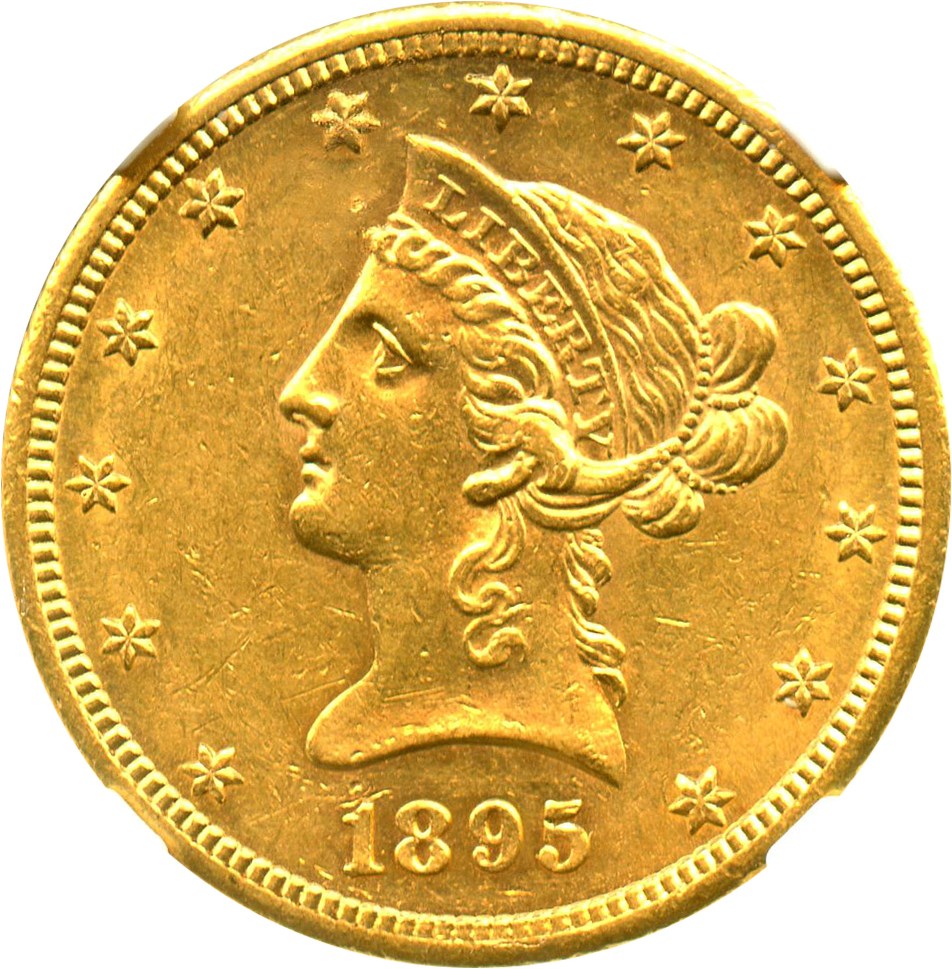 image for: 1895-S $10 NGC AU58