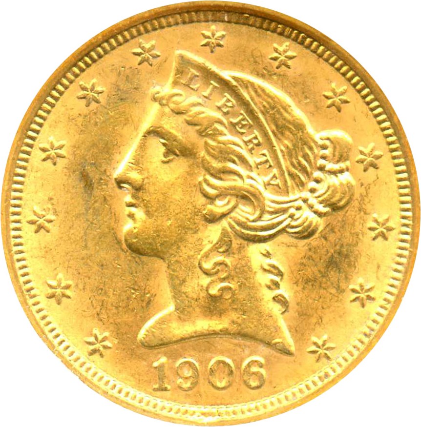image for: 1906-D $5 NGC MS62 - No Reserve!