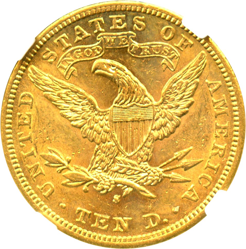 image for: 1895-S $10 NGC AU58