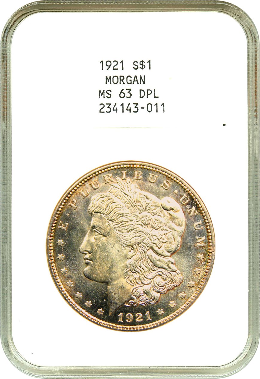 image for: 1921 Morgan $1 NGC MS63 DMPL