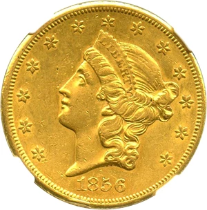 image for: 1856-S $20 NGC AU58