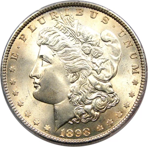 image for: 1898 $1 PCGS MS67