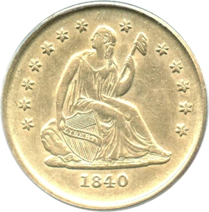 image for: 1840-O 25c PCGS AU55 (No Drapery)