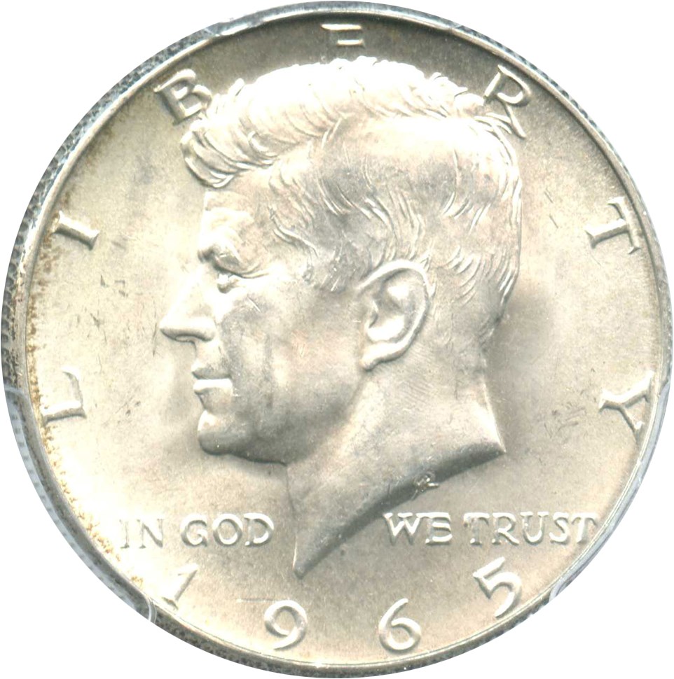 image for: 1965 50c PCGS MS65