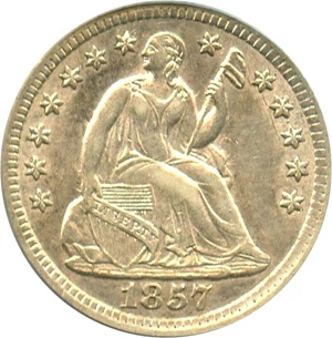 image for: 1857-O H10c PCGS/CAC AU55