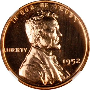 image for: 1952 1c NGC Proof 66 RD