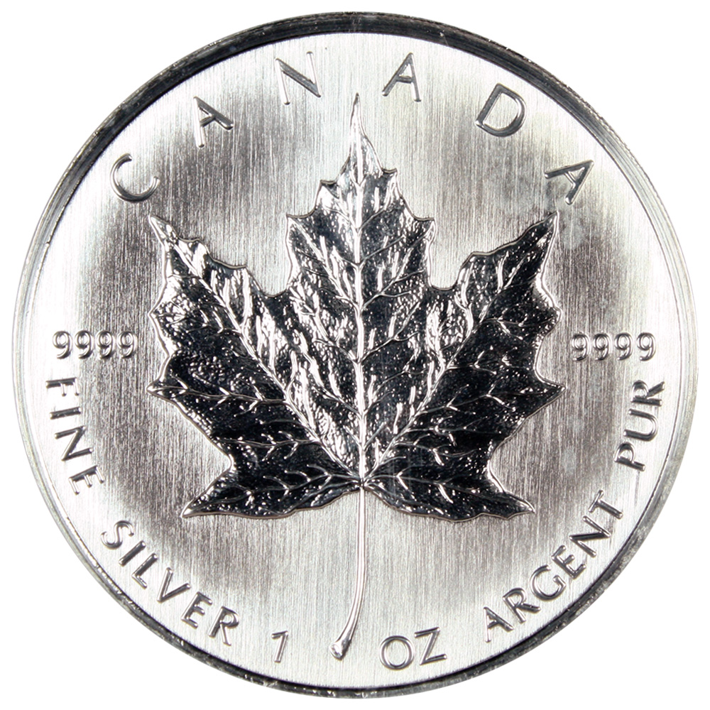 2003 S$5 1oz Silver, Maple Leaf MS