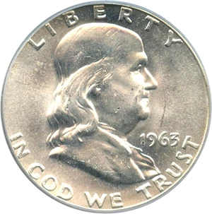 image for: 1963 50c PCGS MS64 FBL (OGH)