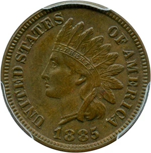 image for: 1885 1c PCGS MS63 BN