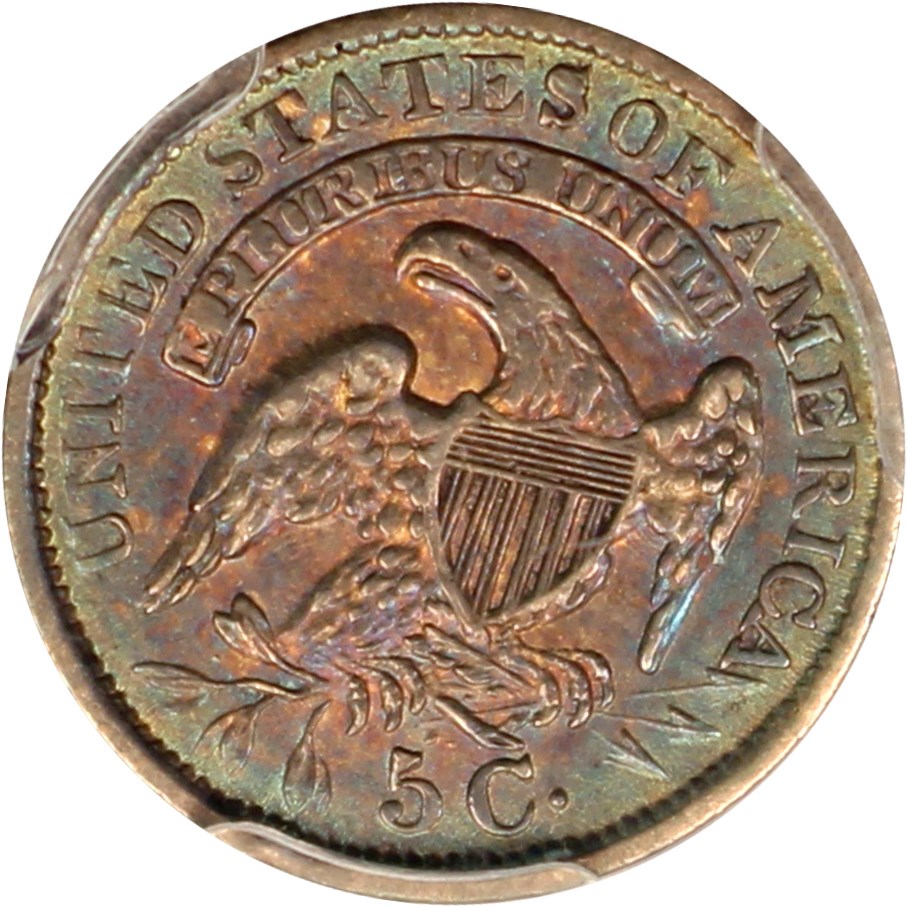 image for: 1834 H10c PCGS/CAC AU53 (3/Inverted 3, FS-301, LM-3, FS-000.3)