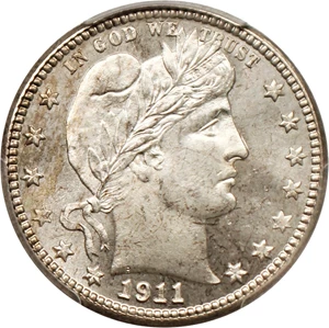 image for: 1911-S 25c PCGS/CAC MS66