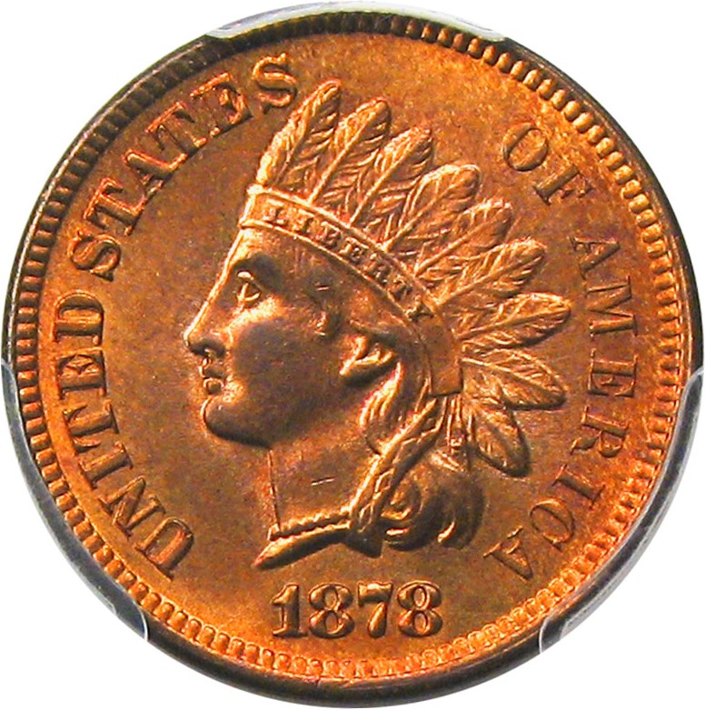 image for: 1878 1c PCGS MS65 RD