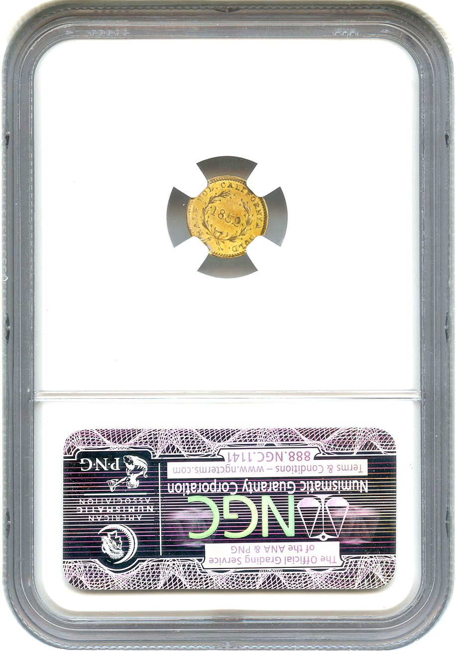 image for: 1852 Cal. Gold 50c NGC MS63 (BG-401)