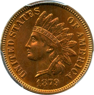 image for: 1879 1c PCGS MS65 RD