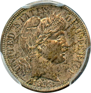 image for: 1915-S 10c PCGS MS64