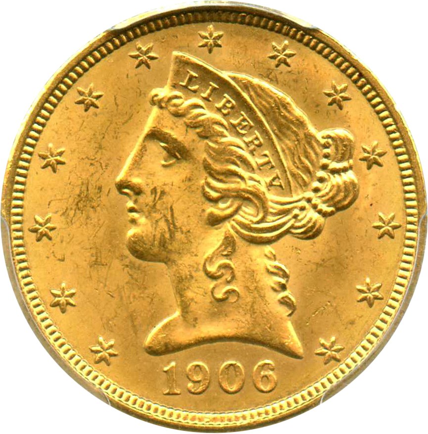 image for: 1906-D $5 PCGS MS64 - No Reserve!