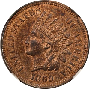 image for: 1869 1c NGC MS64 RB