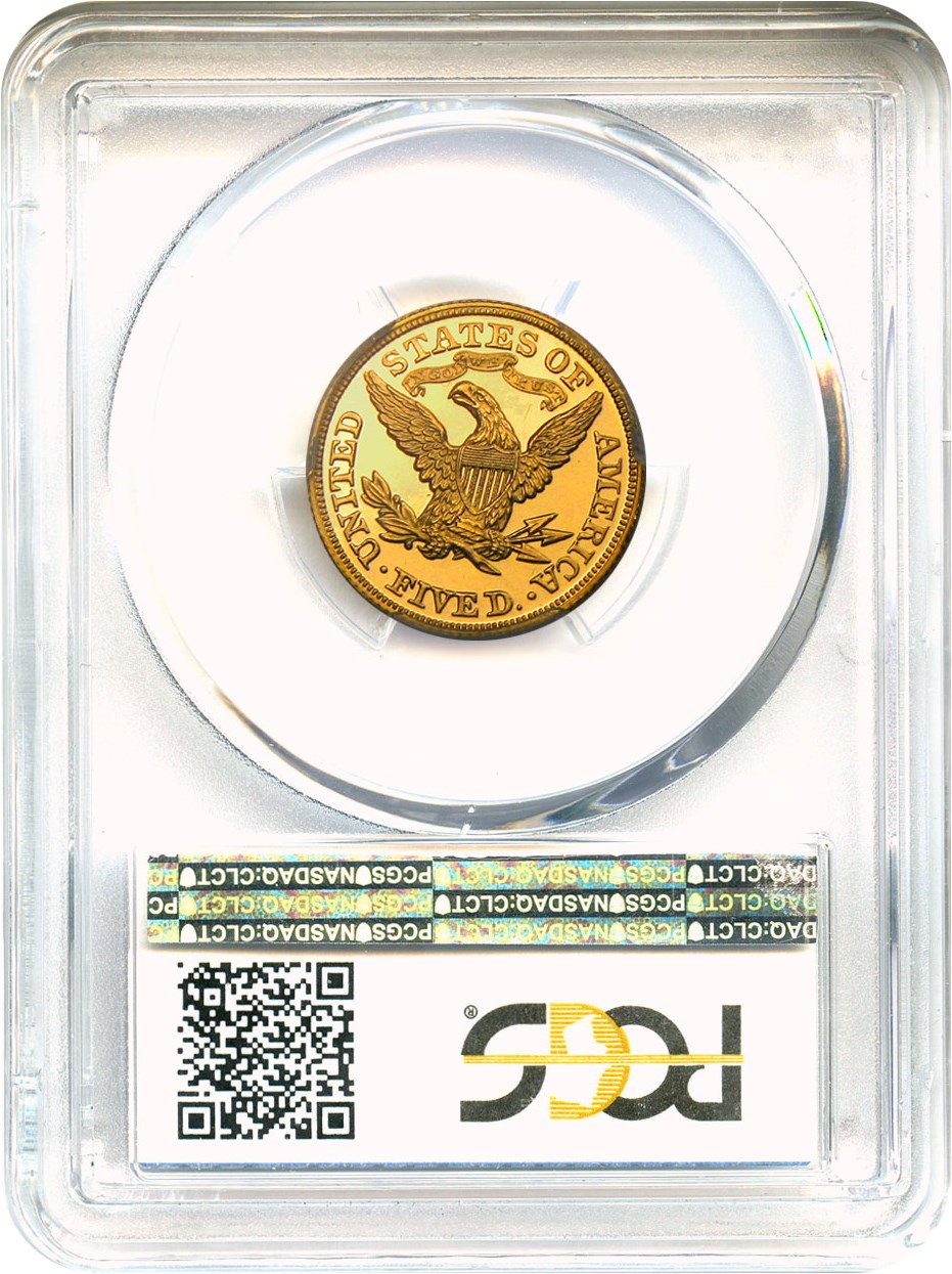 image for: 1870 $5 PCGS/CAC Proof 64 CAM