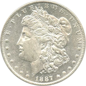 image for: 1887/6-O $1 NGC/CAC AU58 PL